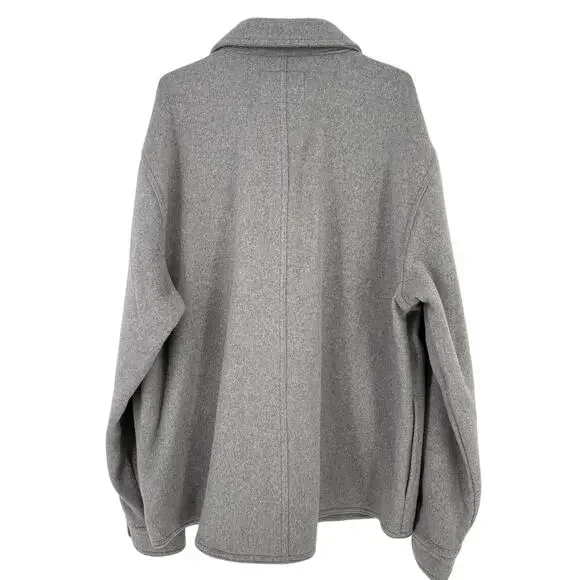 Mountain Khakis Dover Wool Shirtjac Jacket Mens Sz XXL Gray Snap Front Shacket - Picture 4 of 8